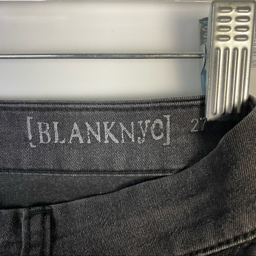 BLANKNYC CRUNCHY LICORICE SKINNY FAUX LEATHER JEANS SIZE 27 - Picture 7 of 12
